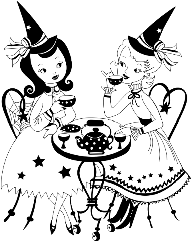 women-witches-tea-party-retro-5615515