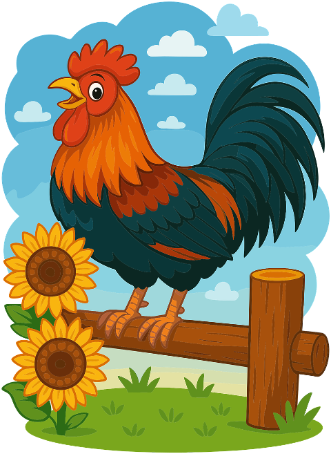 ai-generated-rooster-fence-9740386