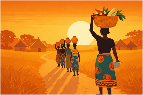 african-women-africa-village-sunset-10209789