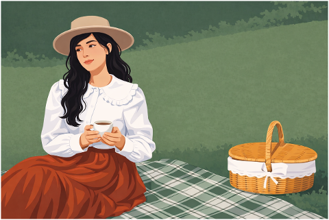 spring-picnic-woman-coffee-10202921