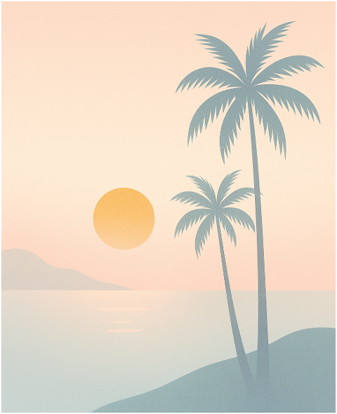 sunset-beach-palm-trees-tropical-9862899