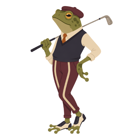 frog-golfer-golf-illustration-10456153