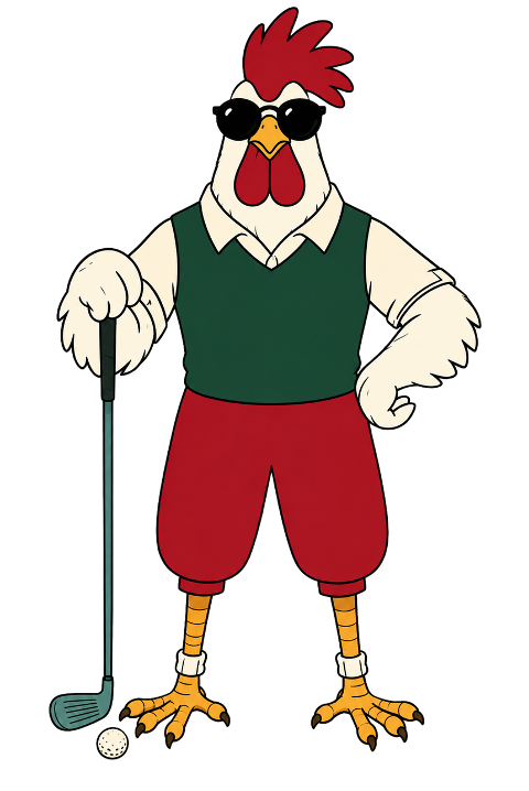 rooster-golf-anthropomorphic-10462594