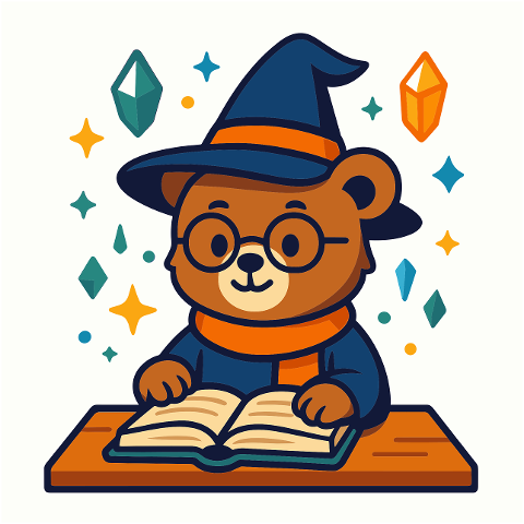 bear-wizard-magic-book-reading-10173752