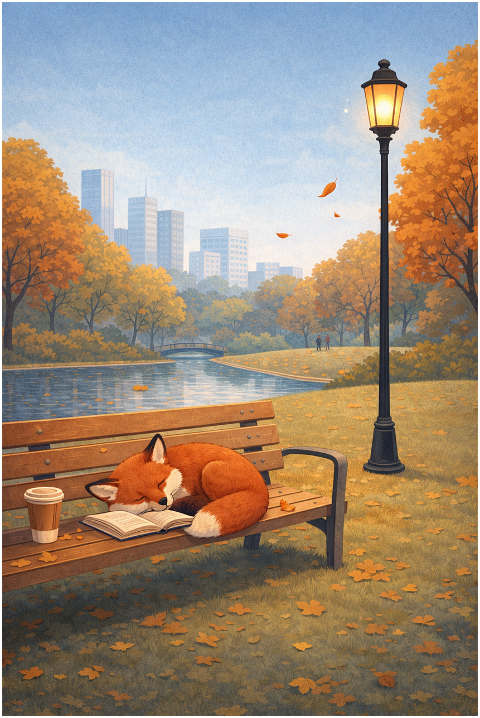 fox-autumn-park-cozy-scene-10103382