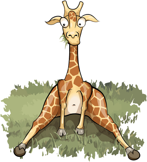 giraffe-sitting-grass-glade-7728546