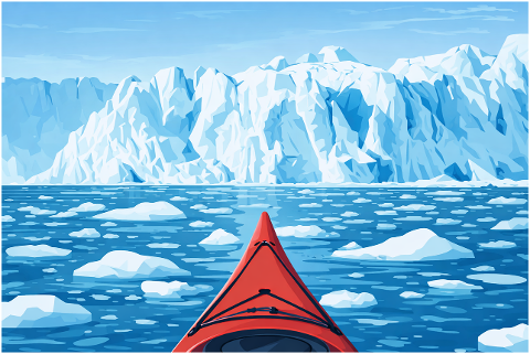 kayak-glacier-arctic-ice-landscape-10190855