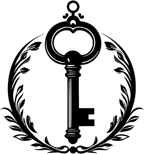ai-generated-logo-key-wreath-8541533