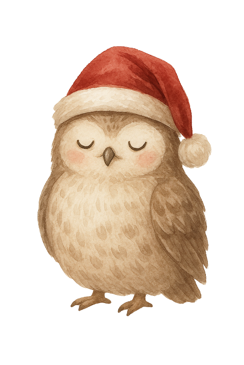 christmas-owl-festive-illustration-10022043