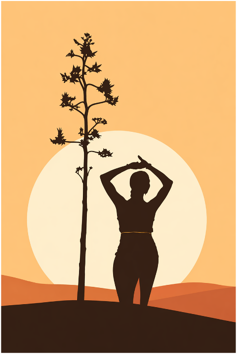 silhouette-woman-tree-sunset-10232745