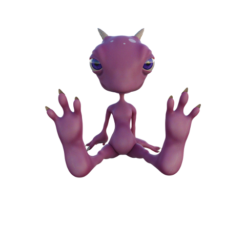 cartoon-alien-character-pink-horns-4681327