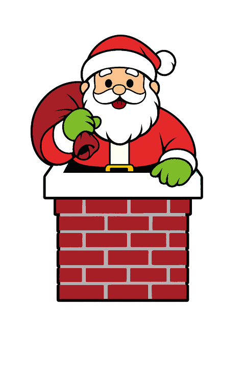 santa-claus-chimney-scene-10021450