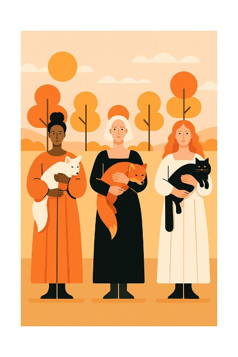 women-people-autumn-animals-fox-9958609