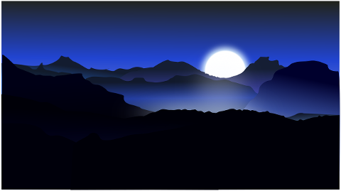 night-moon-sky-nature-mountains-7530943