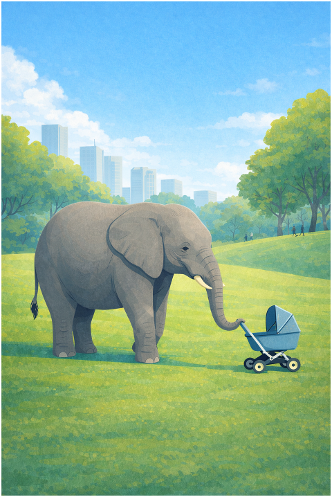 elephant-surreal-illustration-10103358