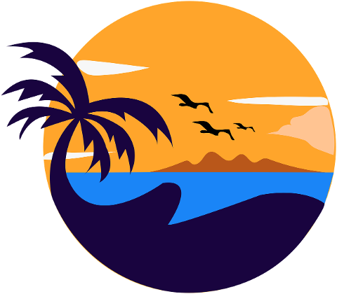 sea-palm-tree-sunset-coast-ocean-6564405