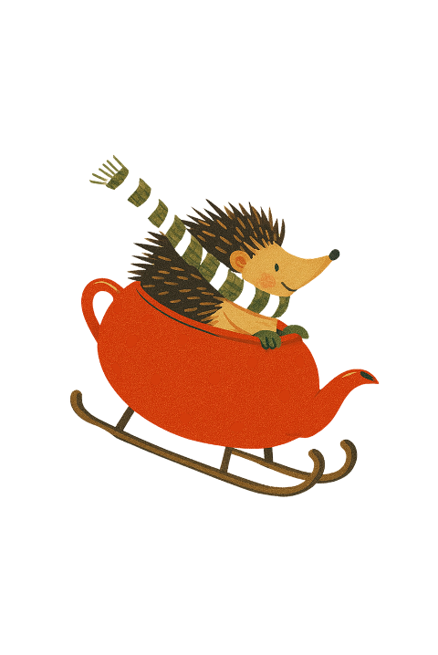 hedgehog-cute-animal-winter-sled-9987639