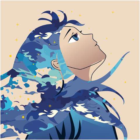 girl-anime-manga-cloud-blue-star-10137705