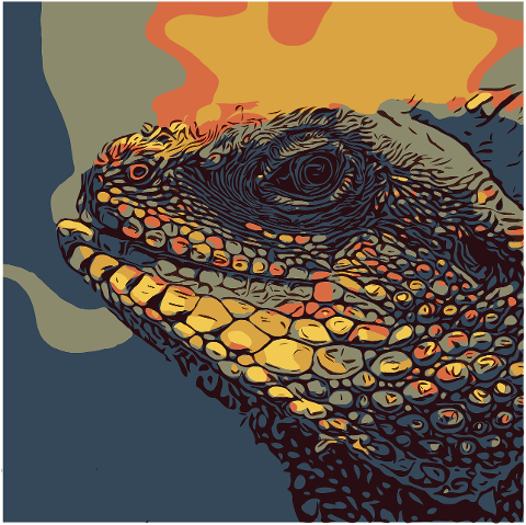 lizard-reptile-colorful-art-artwork-7106207