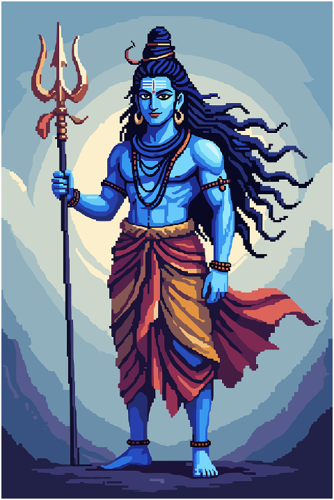 pixel-art-shiva-retro-lord-shiva-9786529