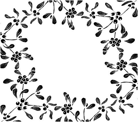mistletoe-christmas-floral-frame-7677393