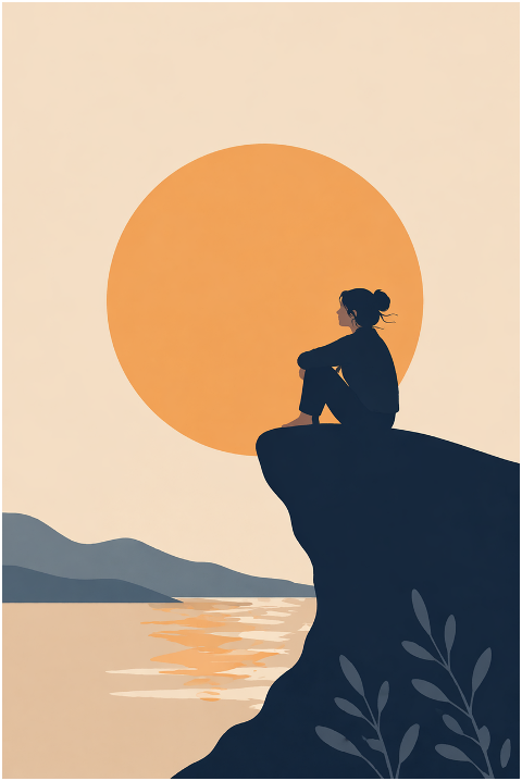 woman-silhouette-sunset-minimal-10234525