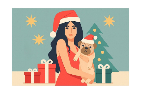 christmas-woman-puppy-dog-9960453
