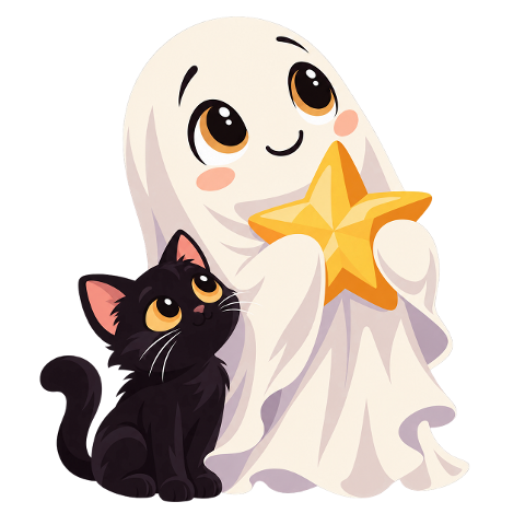cute-ghost-black-cat-halloween-10478688
