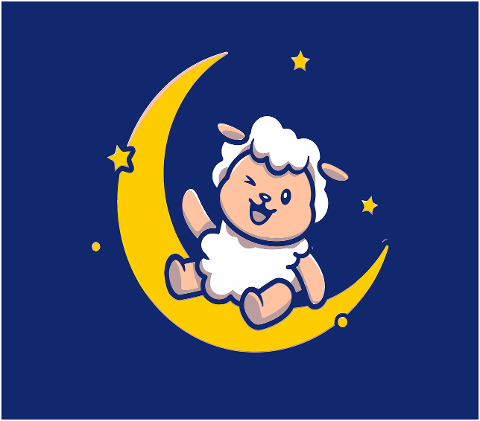 sheep-moon-night-stars-sky-lamb-6732433