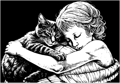 ai-generated-girl-cat-hugging-love-8700674