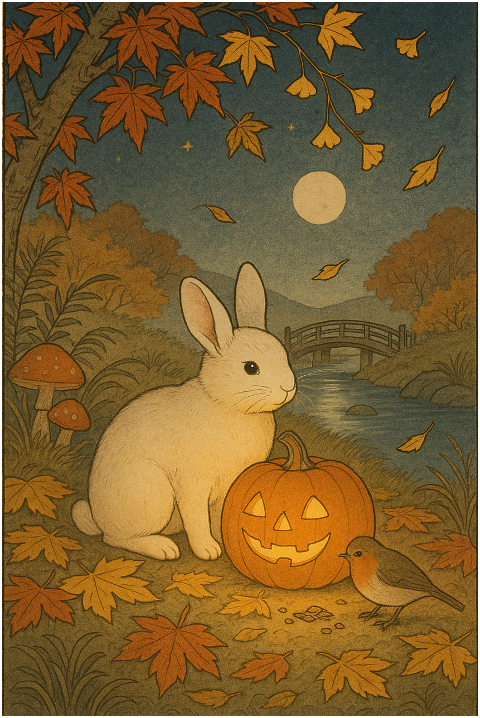 ai-generated-autumn-fall-rabbit-9892697