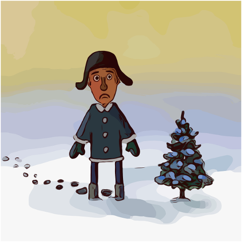 man-christmas-tree-snow-winter-5793178
