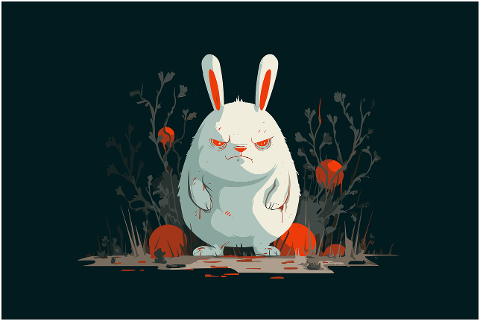 ai-generated-white-rabbit-zombie-9709398