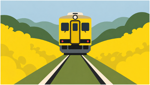 train-yellow-landscape-hills-10250327