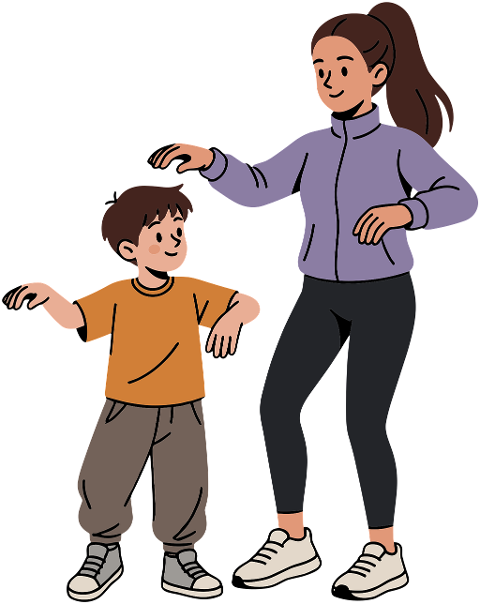 exercise-together-mother-and-son-10389556