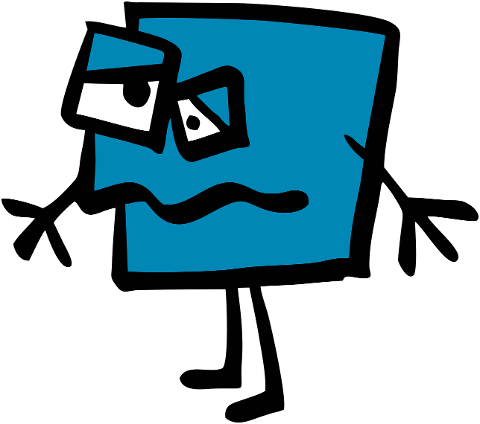 blue-square-guy-worried-unhappy-9264161