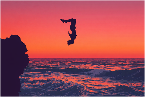 sunset-silhouette-backflip-jump-10184433