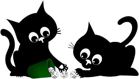 cats-black-cats-dice-kitten-9157685