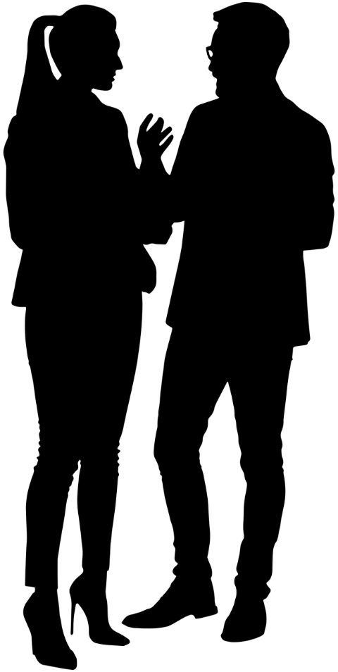 silhouette-man-and-woman-talking-7080503