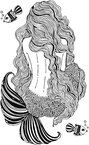 mermaid-girl-line-art-fantasy-5310894