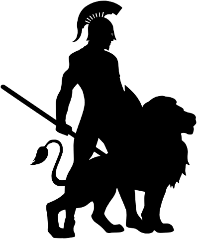 lion-spartan-silhouette-army-roman-4251608