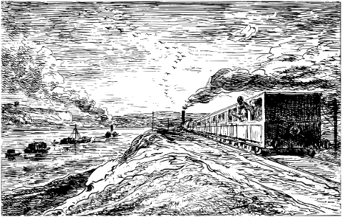 train-landscape-line-art-railroad-5221295