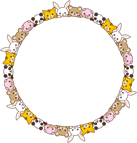animals-round-frame-border-circle-5985896