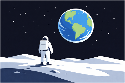 astronaut-space-earth-moon-10216640