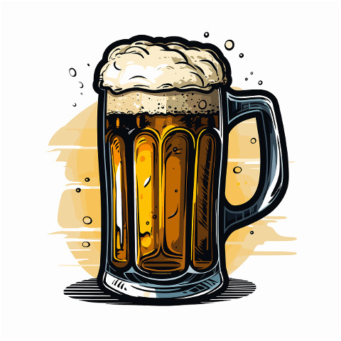 ai-generated-beer-mug-booze-gold-8152393