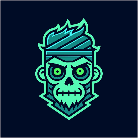 zombie-head-logo-emblem-icon-8562286