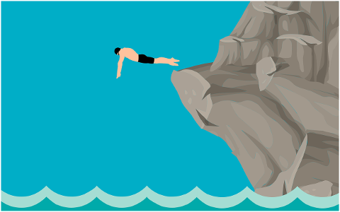 diving-jump-man-courage-mountain-7148235