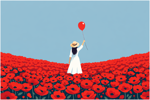 poppy-field-spring-woman-freedom-10218851