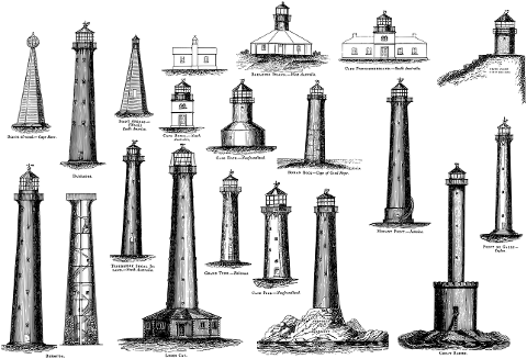 lighthouses-buildings-drawing-7378286