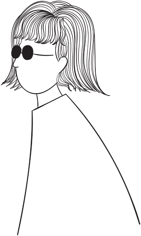 woman-sunglasses-drawing-line-art-7445466